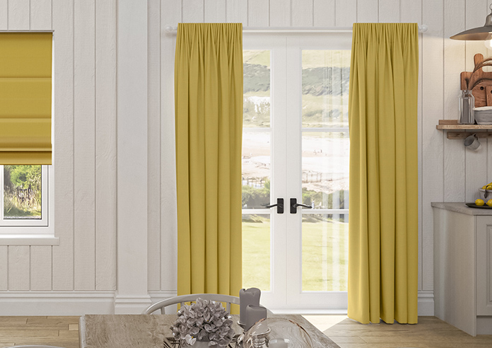 Lyra, Mustard - Made to Measure Curtains - Image 3